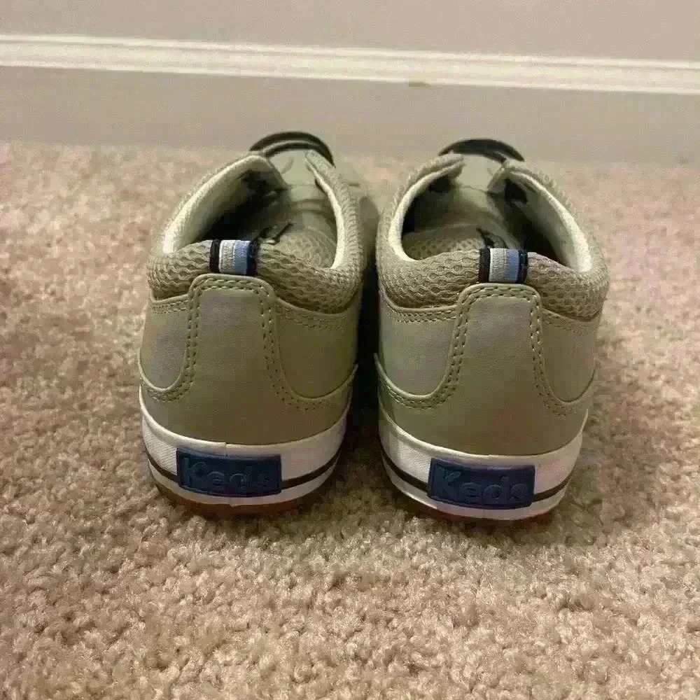 Keds womens tan khaki leather boat shoe sneakers size 7 - Picture 4 of 5